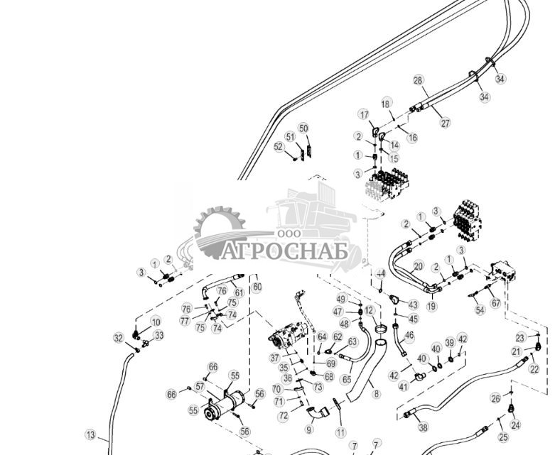 Трубопроводы главной гидравлической системы, стандартные органы управления (676567 - ) - ST872475 624.jpg